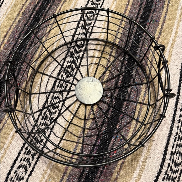 Hearth & Hand Black Metal Wire Basket - Picture 2 of 6